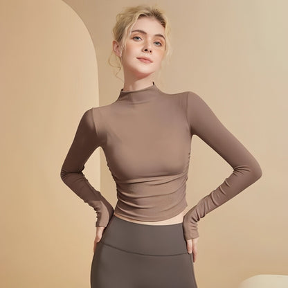 Women's Stretch Fitness Sports Top Autumn And Winter Outerwear